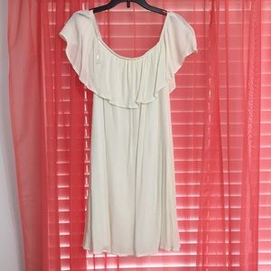 White off the shoulder dress